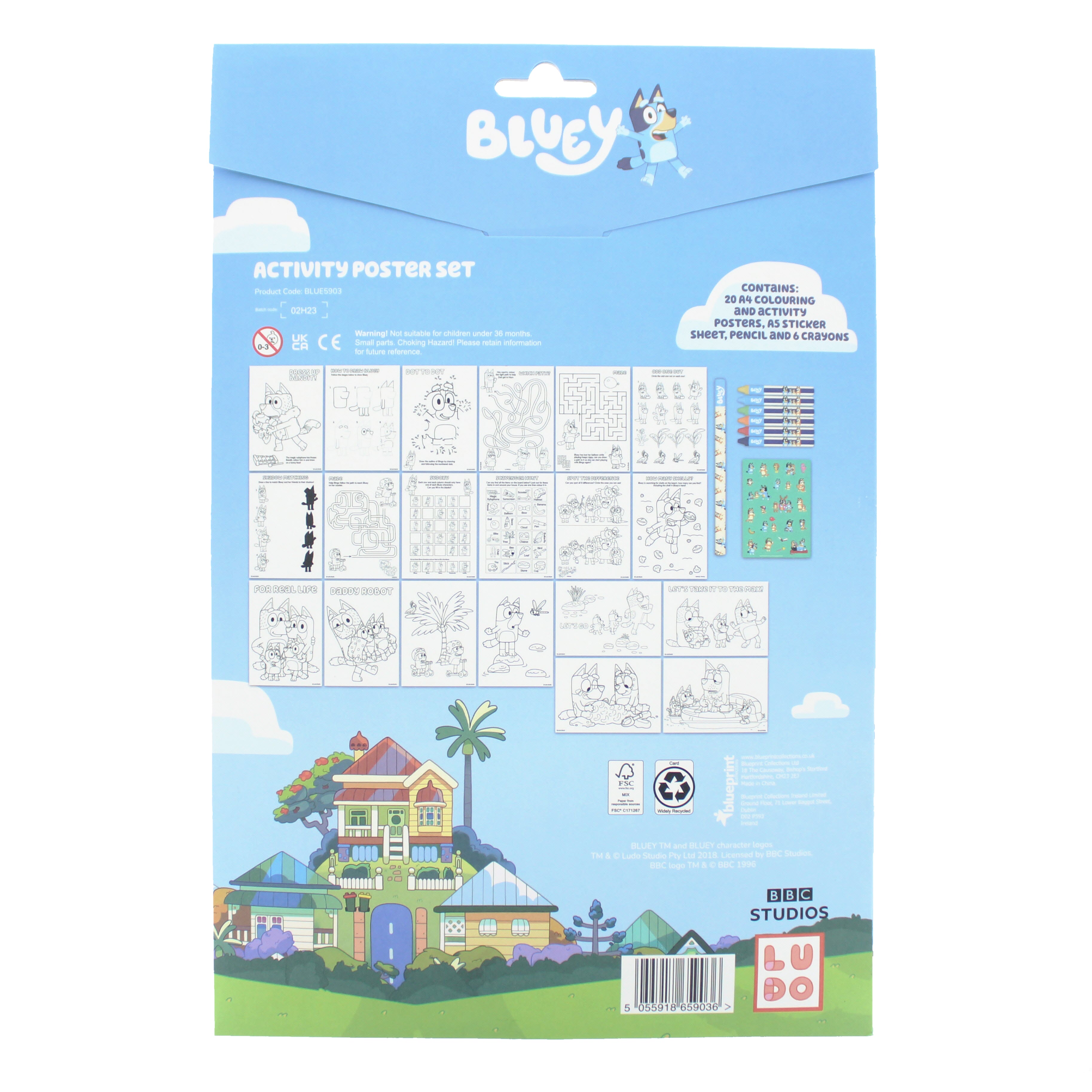 Bluey Poster Activity Set