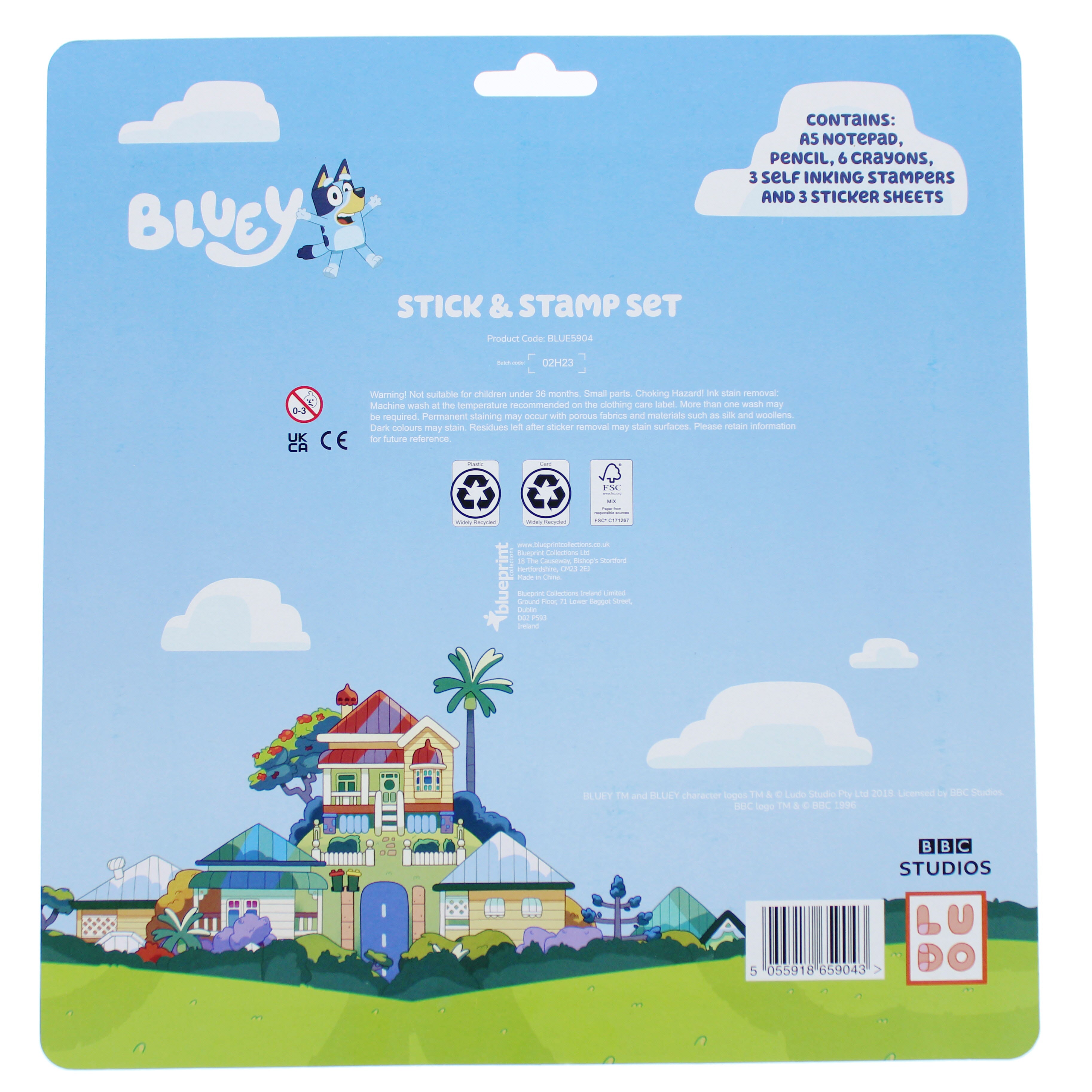 Bluey Stick & Stamp Set