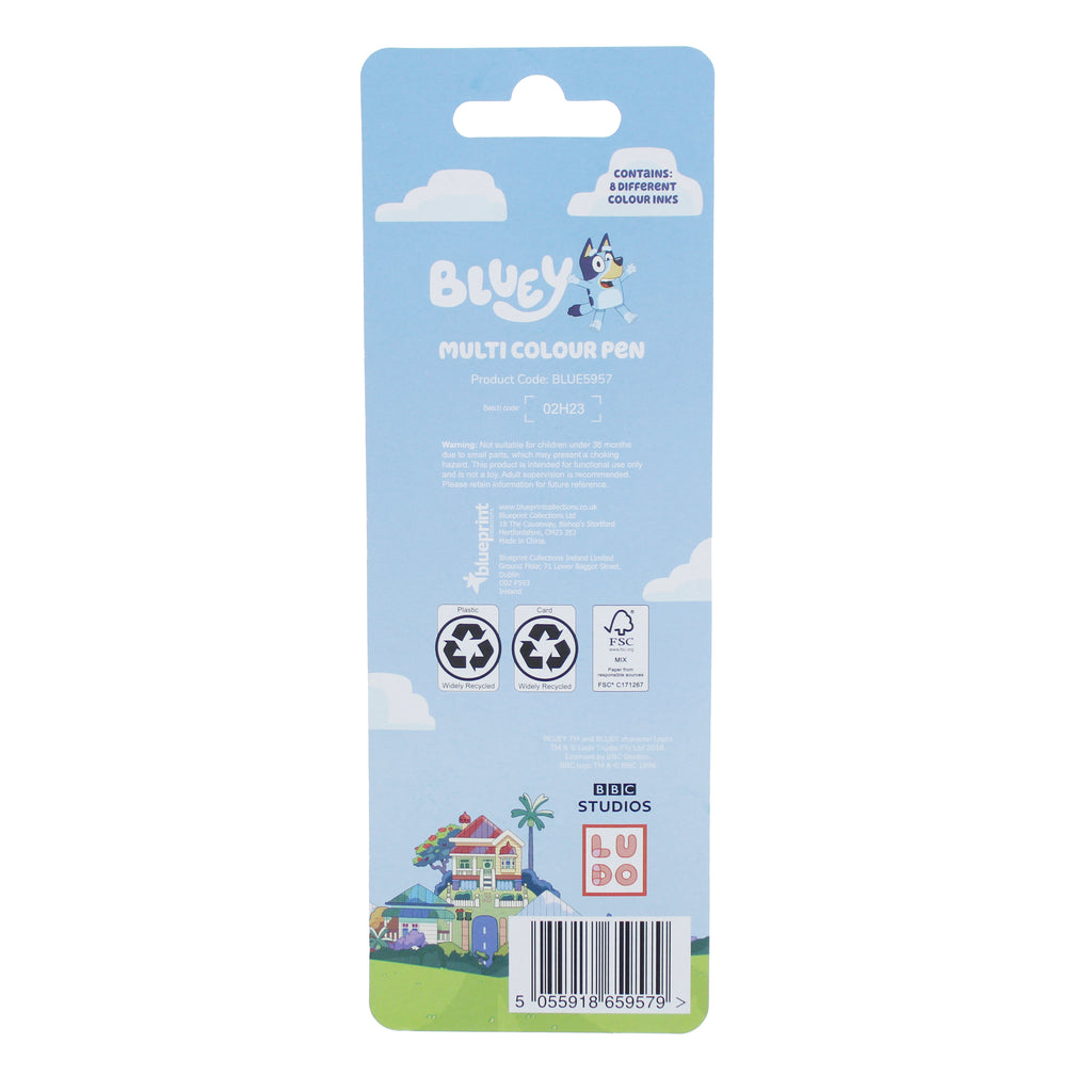 Bluey Multi Colour Pen