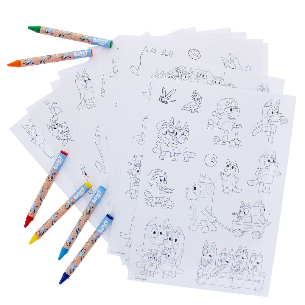 Bluey Colour In Stickers Set