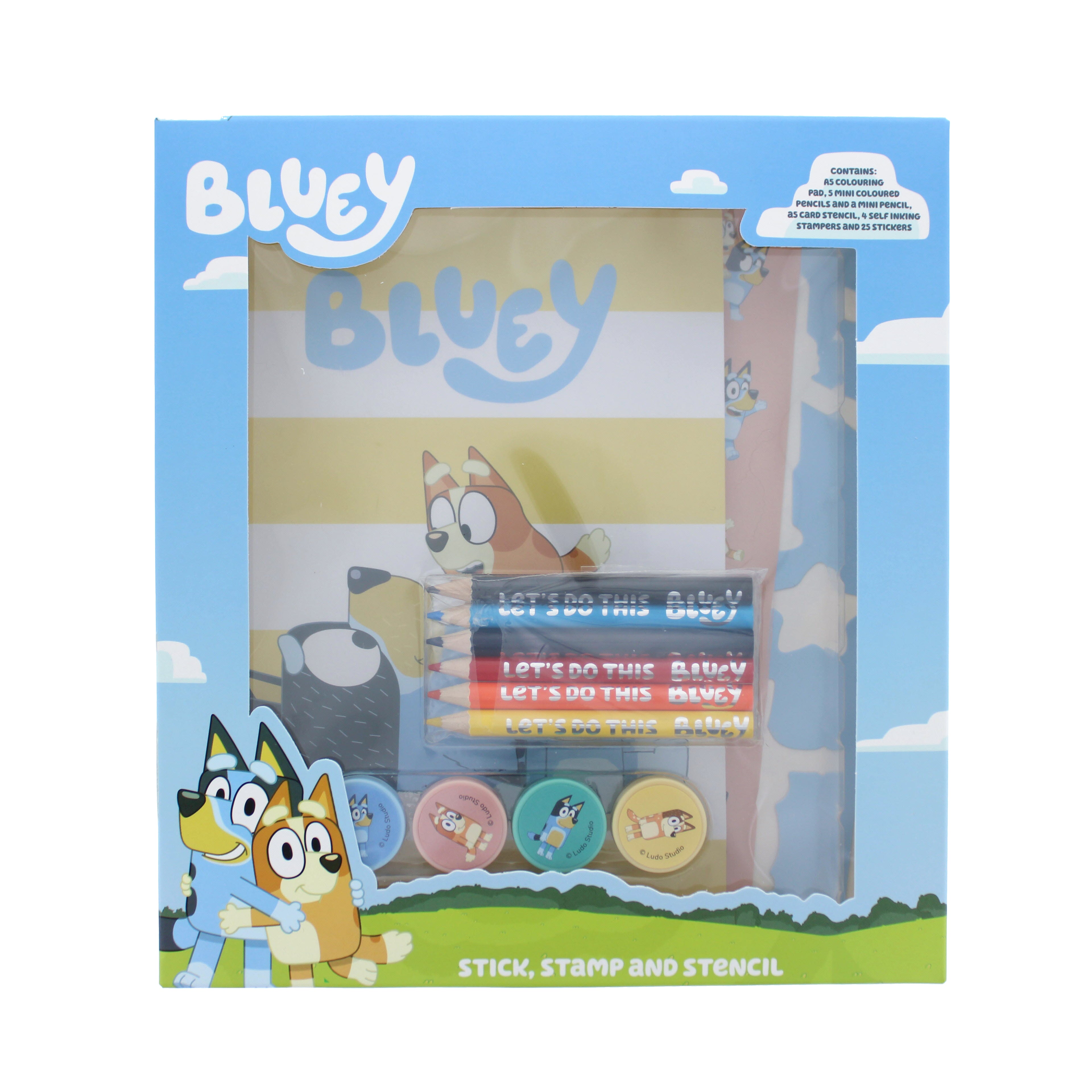 Bluey Stick, Stamp & Stencil Set
