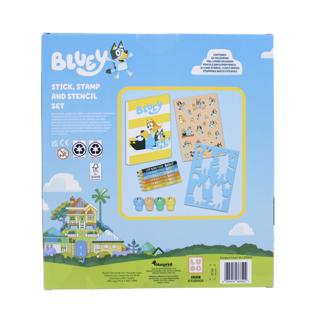 Bluey Stick, Stamp & Stencil Set