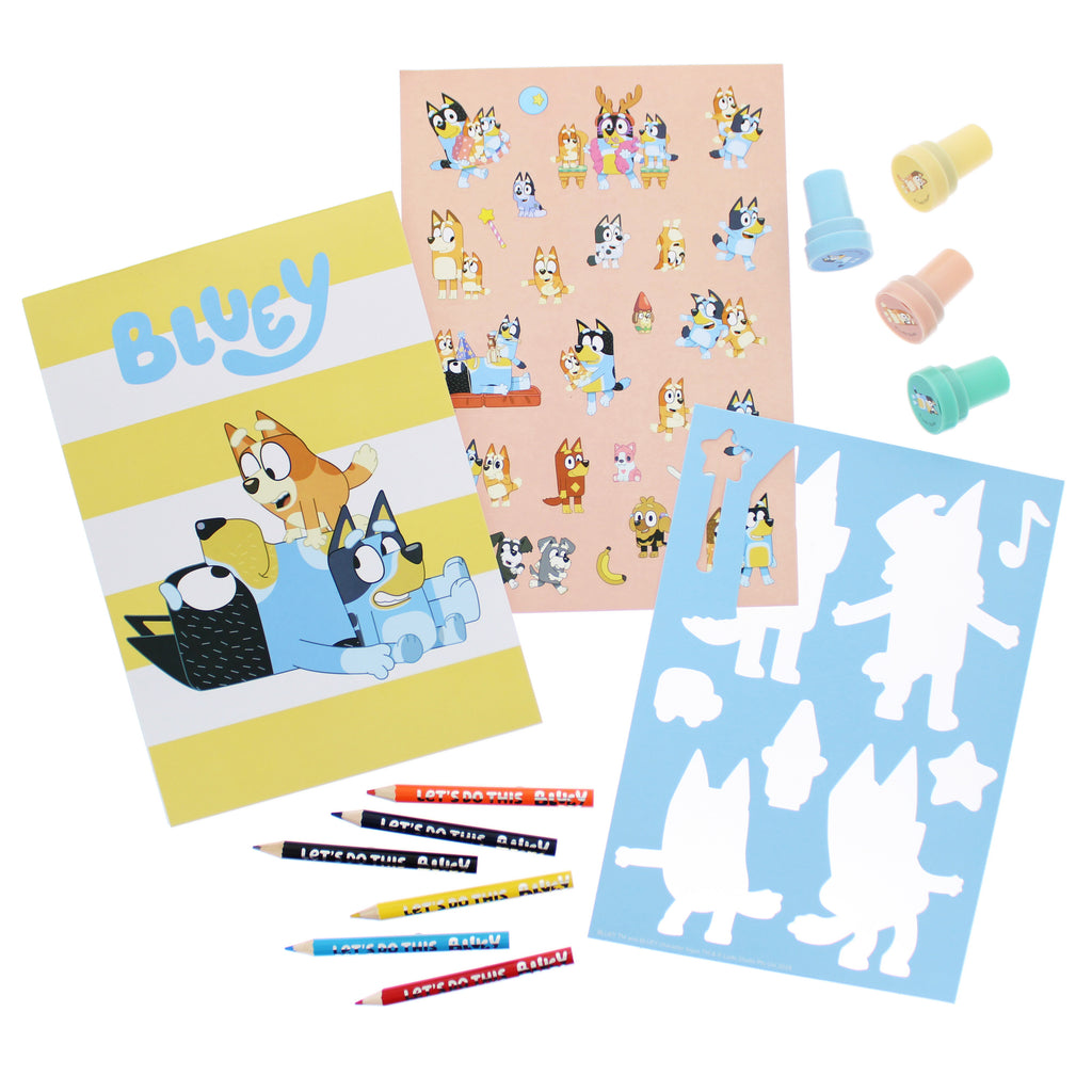 Bluey Stick, Stamp & Stencil Set