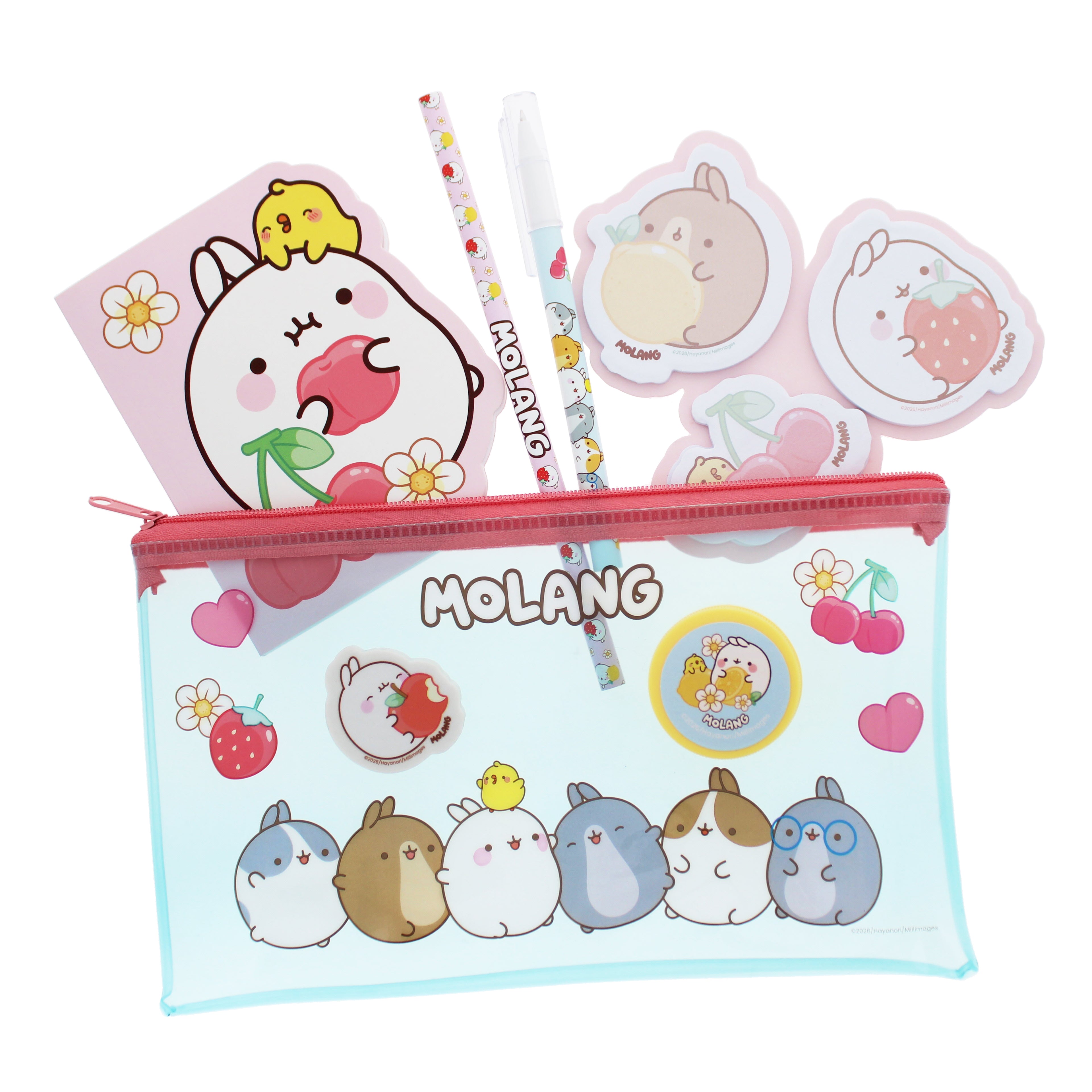 Molang Fruits Stationery Set