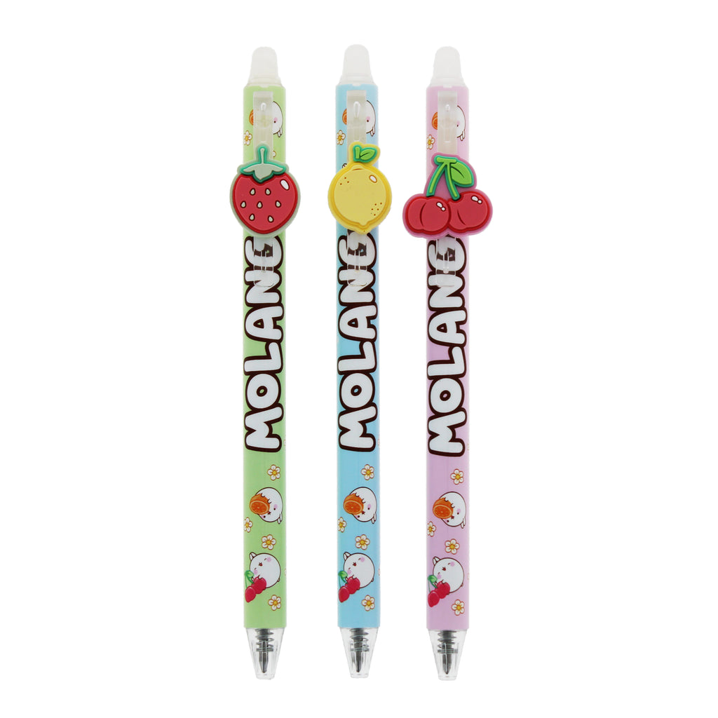 Molang Fruits Erasable Gel Pens