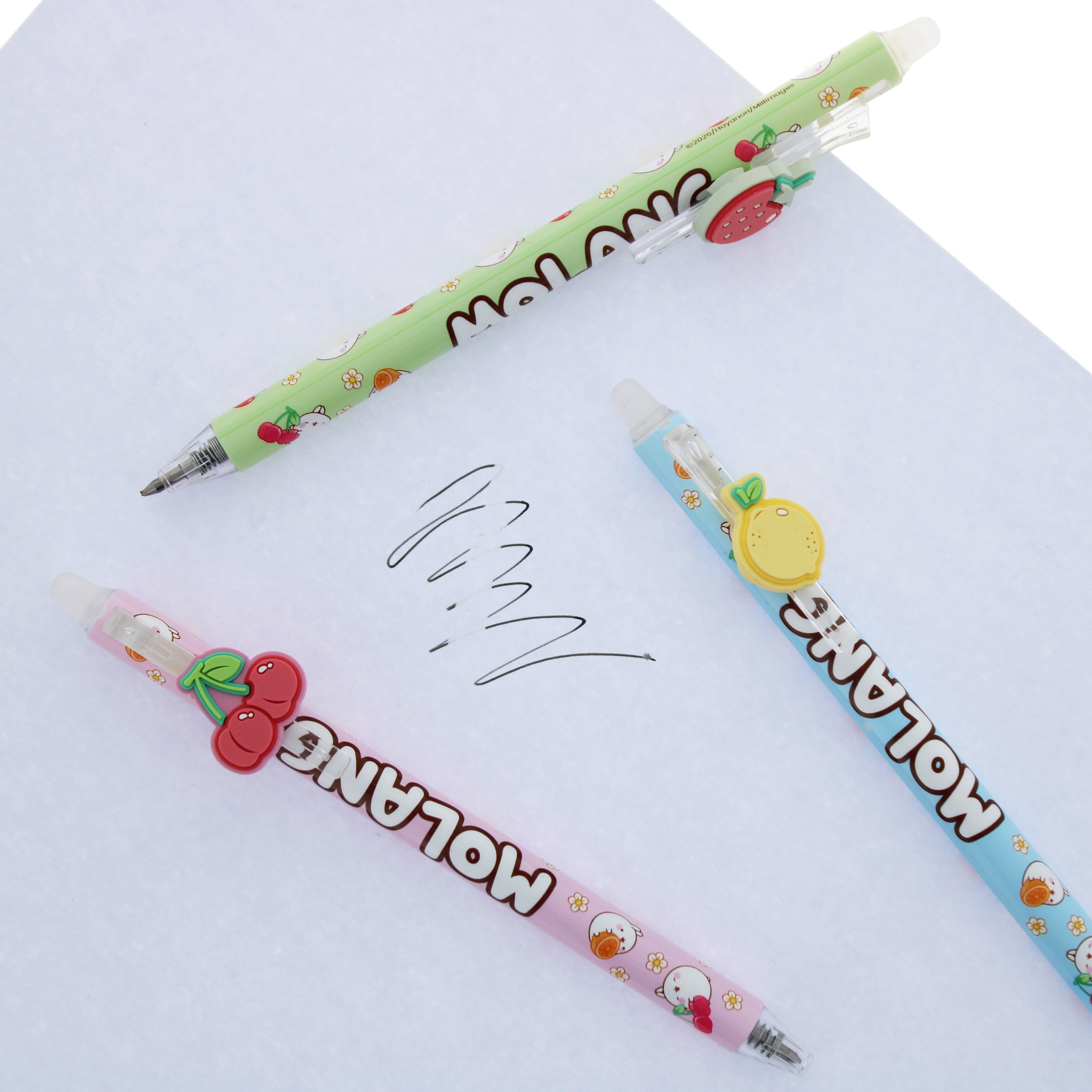 Molang Fruits Erasable Gel Pens