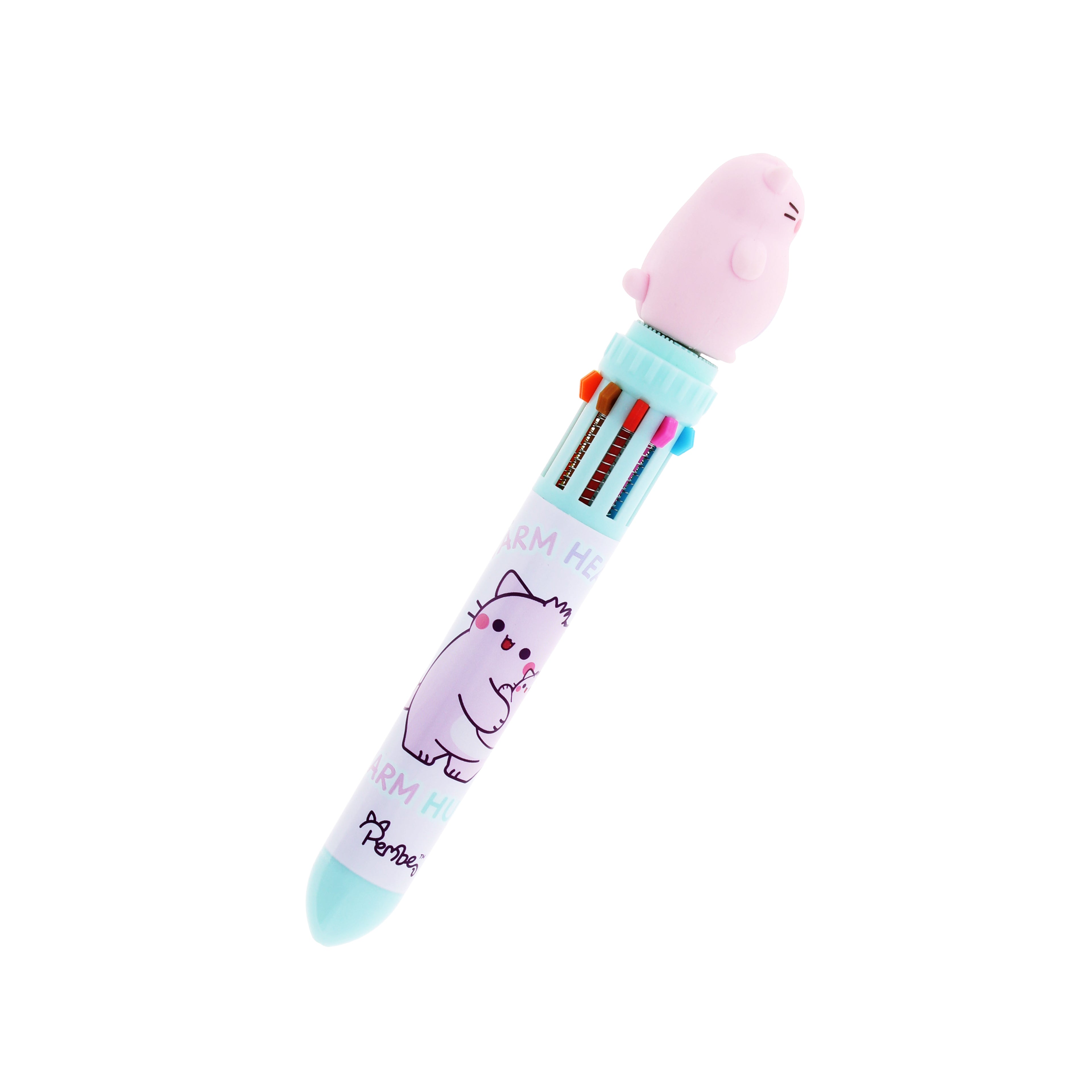Pembe 10 Colour Spinny Pen