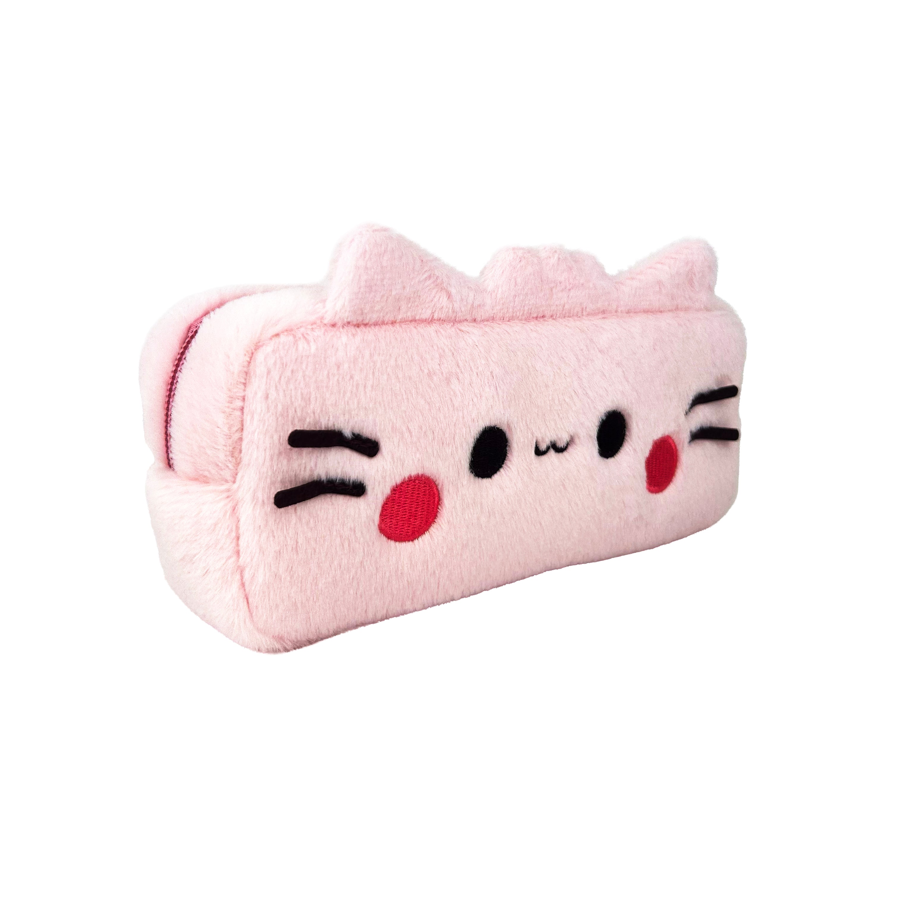 Pembe Plush Pencil Case