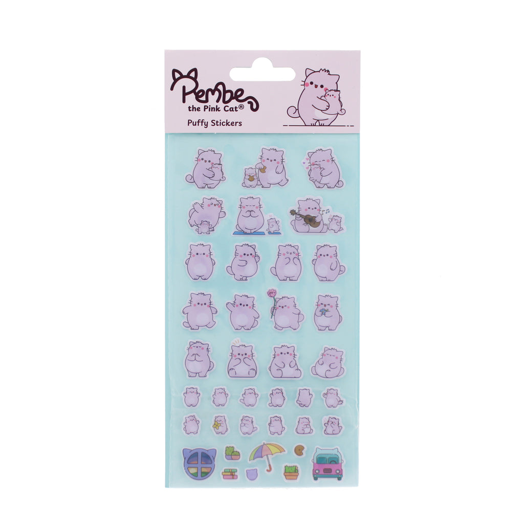 Pembe Puffy Stickers