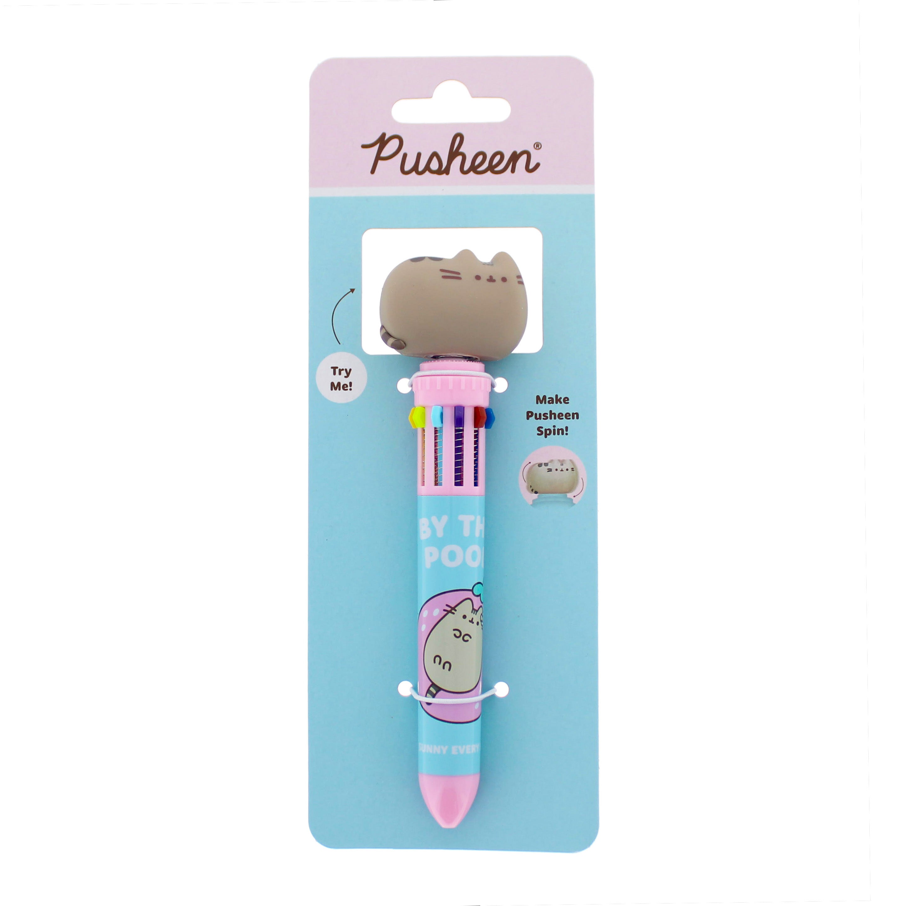 Pusheen Tropical Vacation 10 Colour Spinny Pen