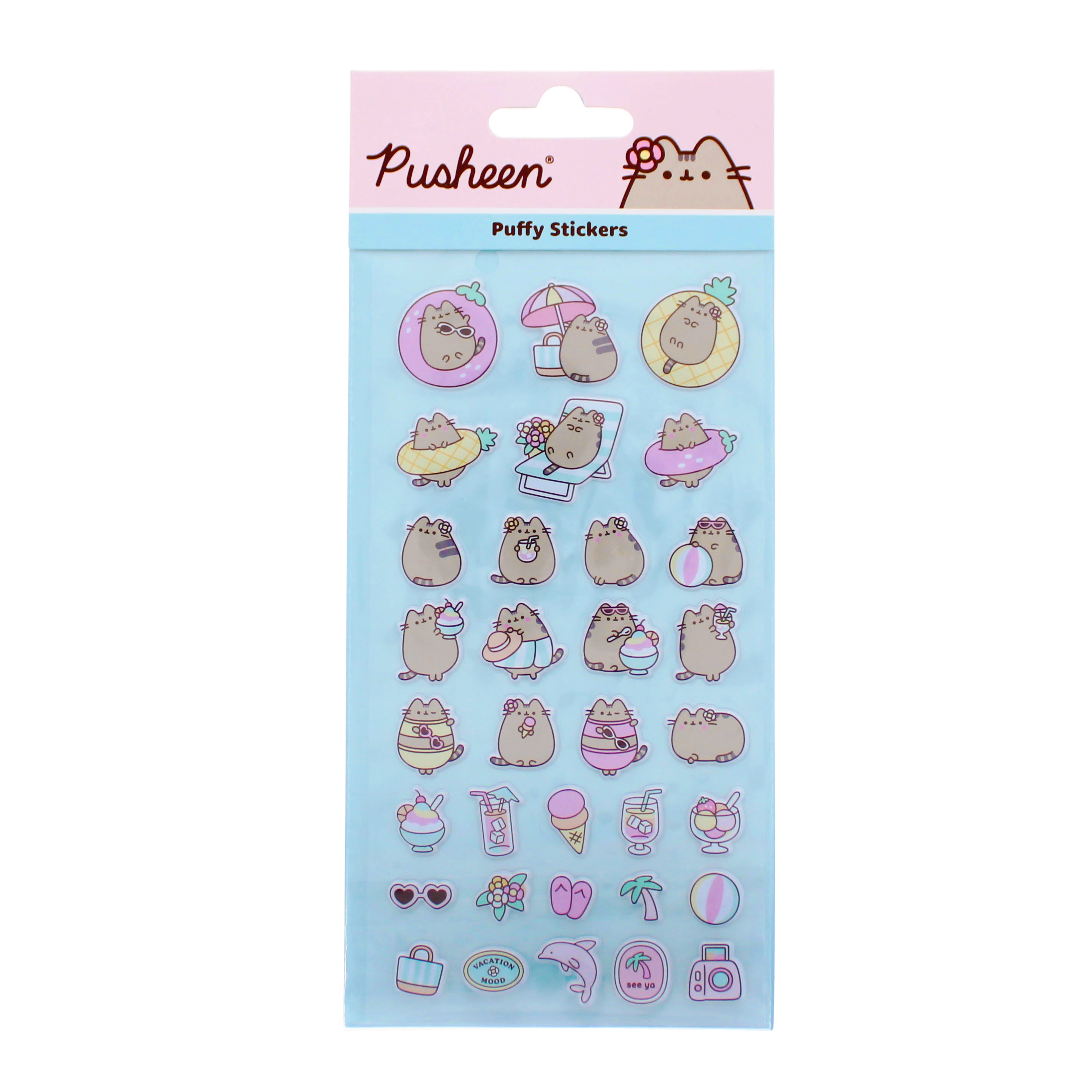 Pusheen Tropical Vacation Stickers