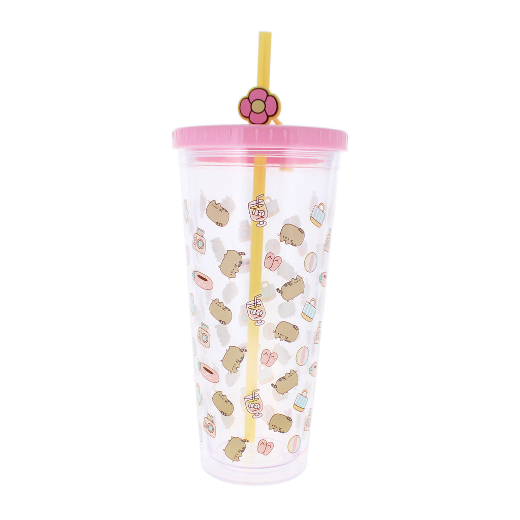 Pusheen Tropical Vacation Beaker & Straw