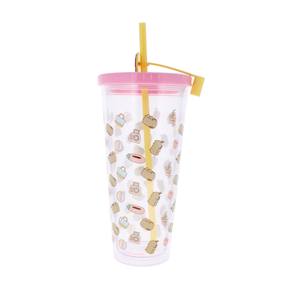 Pusheen Tropical Vacation Beaker & Straw