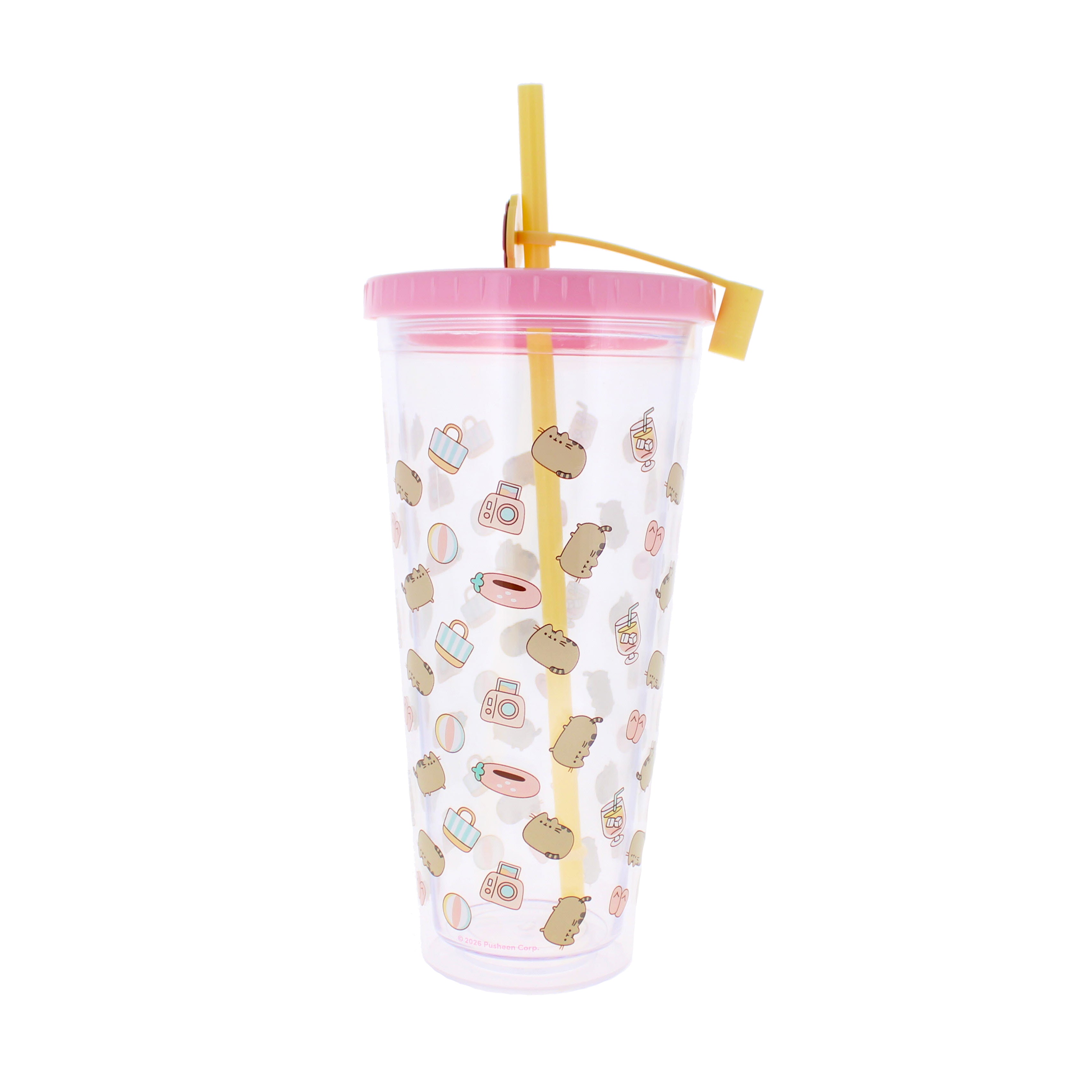 Pusheen Tropical Vacation Beaker & Straw