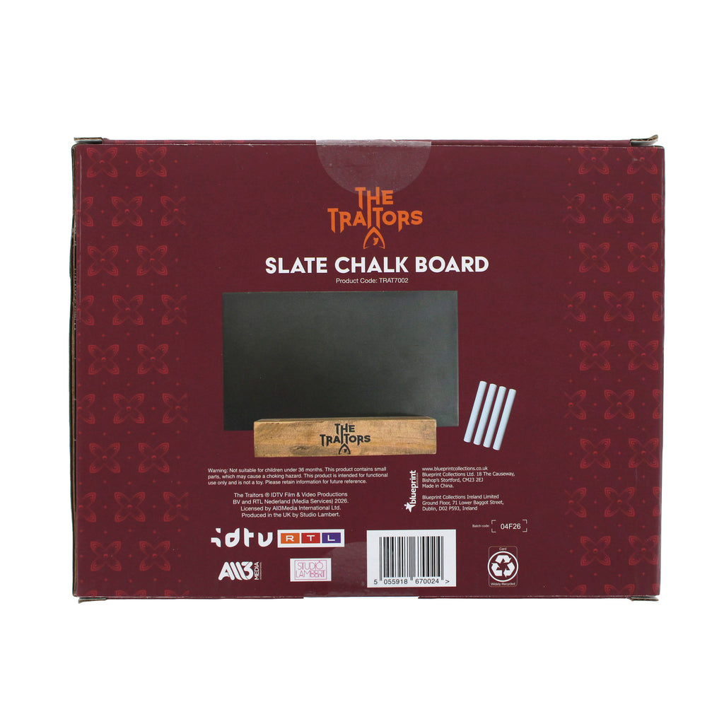 The Traitors Chalk Board