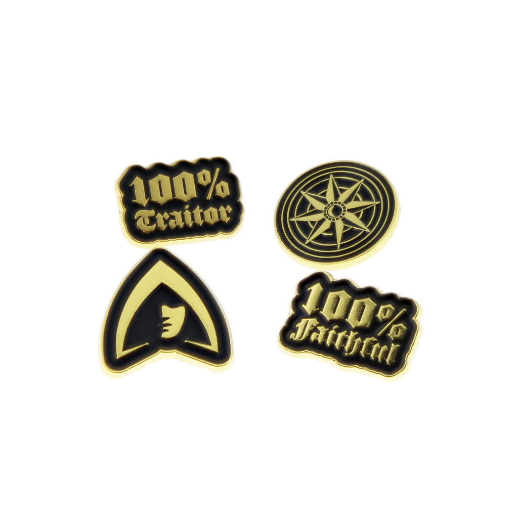 The Traitors Pin Badges